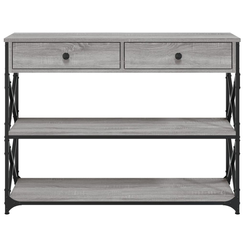 Console Table Grey Sonoma 100x28x75 cm Engineered Wood