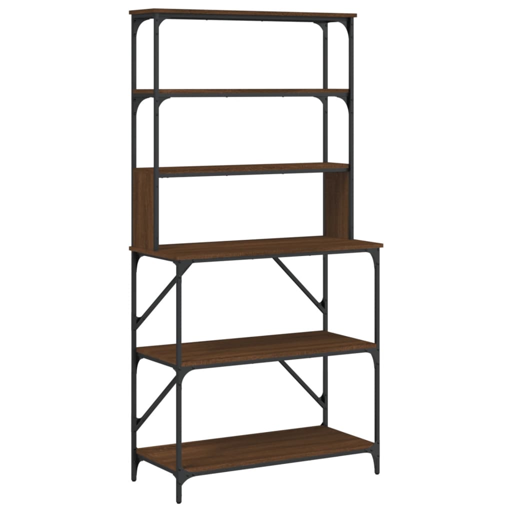 Baker's Rack 6-Tier Engineered Wood