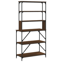 vidaXL Baker's Rack 6-Tier Brown Oak 90x40x180 cm Engineered Wood 6