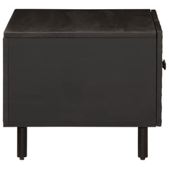vidaXL Coffee Table Black 80x50x40 cm Solid Wood Mango 4