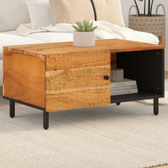 vidaXL Coffee Table 80x50x40 cm Solid Wood Acacia 1