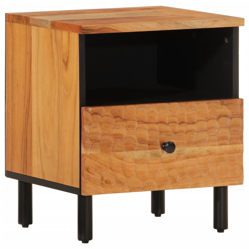vidaXL Bedside Cabinet 40x33x46 cm Solid Wood Acacia 2