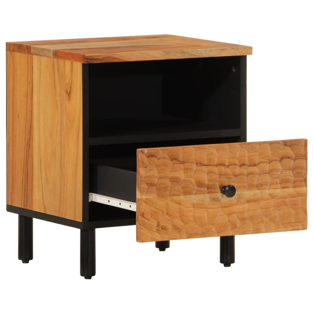 vidaXL Bedside Cabinet 40x33x46 cm Solid Wood Acacia 4