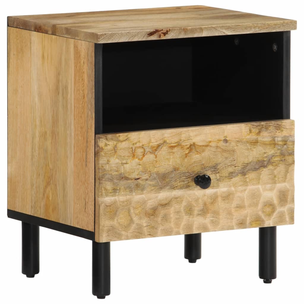 vidaXL Bedside Cabinet 40x33x46 cm Solid Wood Mango 1