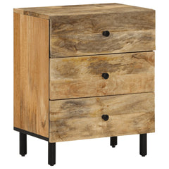 vidaXL Bedside Cabinet 50x33x60 cm Solid Wood Mango 1