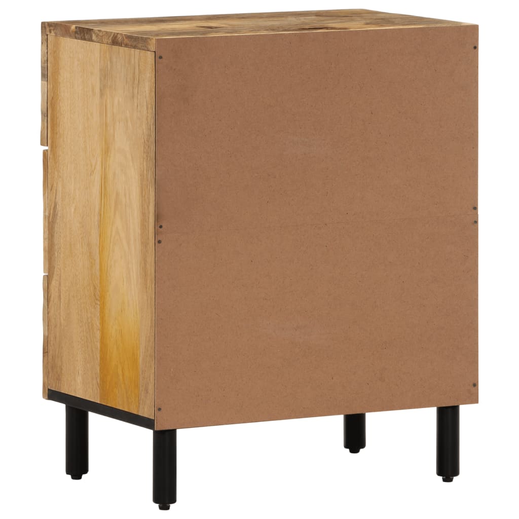 vidaXL Bedside Cabinet 50x33x60 cm Solid Wood Mango 4