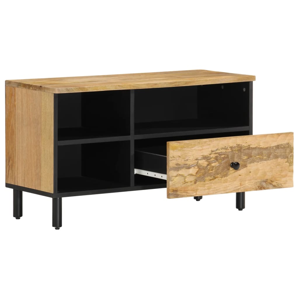 vidaXL TV Cabinet 80x33x46 cm Solid Wood Mango 2