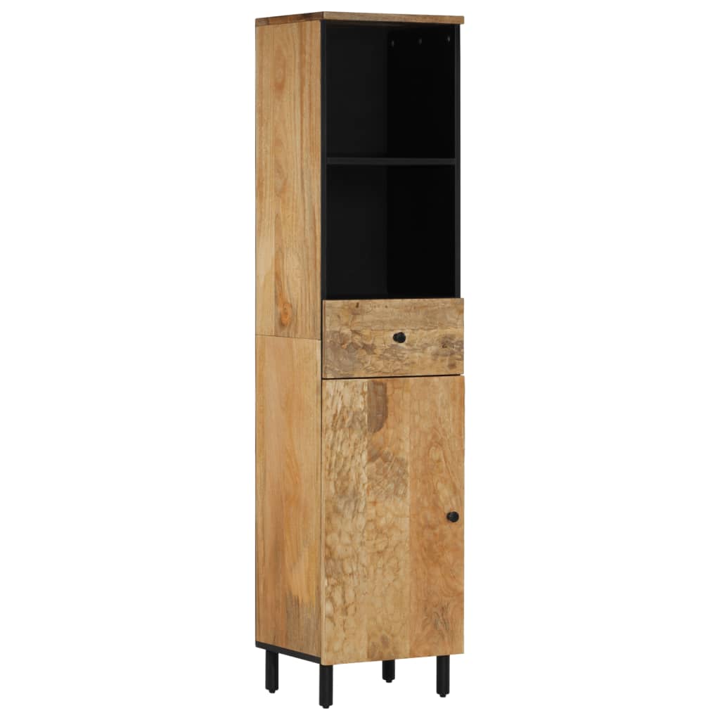 Bathroom Cabinet 38x33x160 cm Solid Wood Mango Light brown