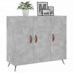 vidaXL Sideboard Concrete Grey 90x34x80 cm Engineered Wood 3