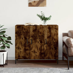 Sideboard 90x34x80 cm Engineered Wood Smoked oak
