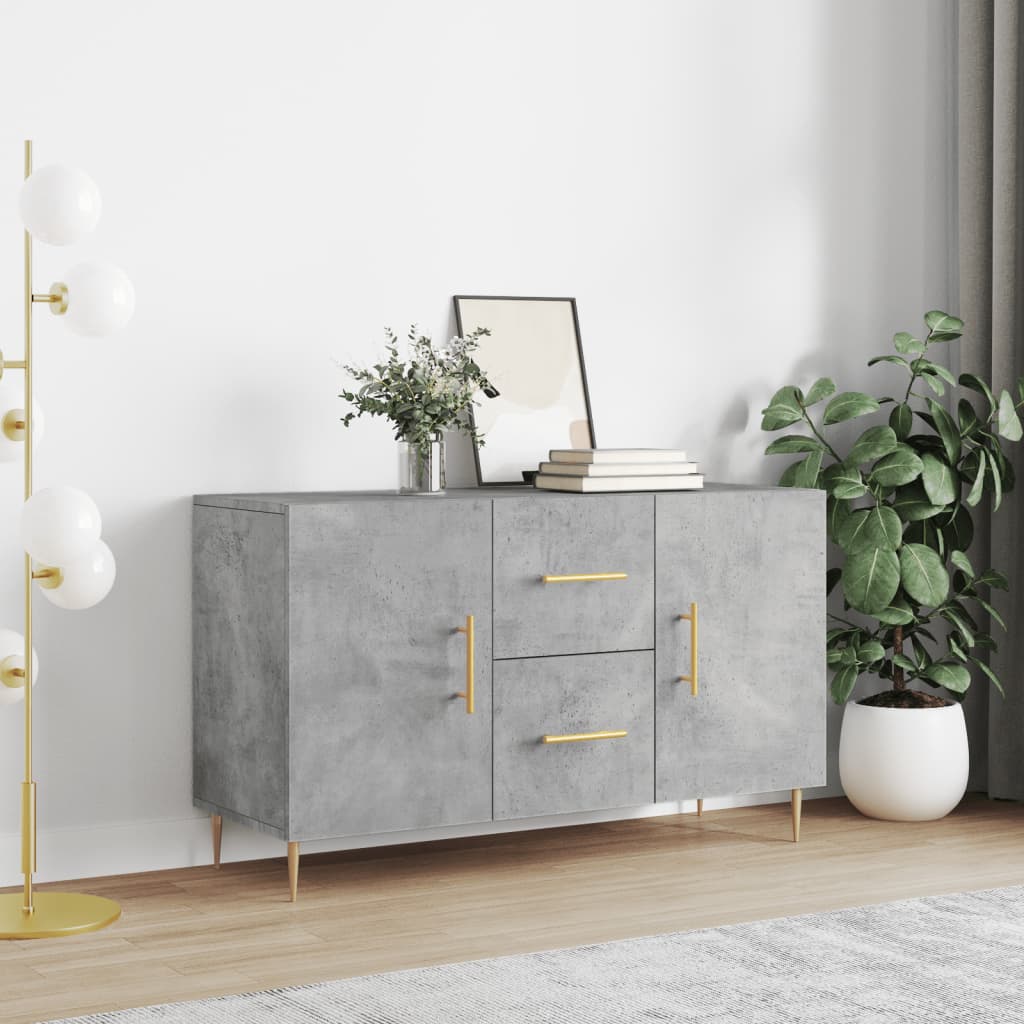 Sideboard 100x36x60 cm Engineered Wood Concrete grey
