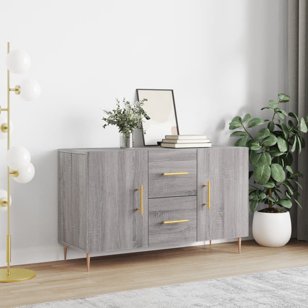 Sideboard 100x36x60 cm Engineered Wood Grey sonoma