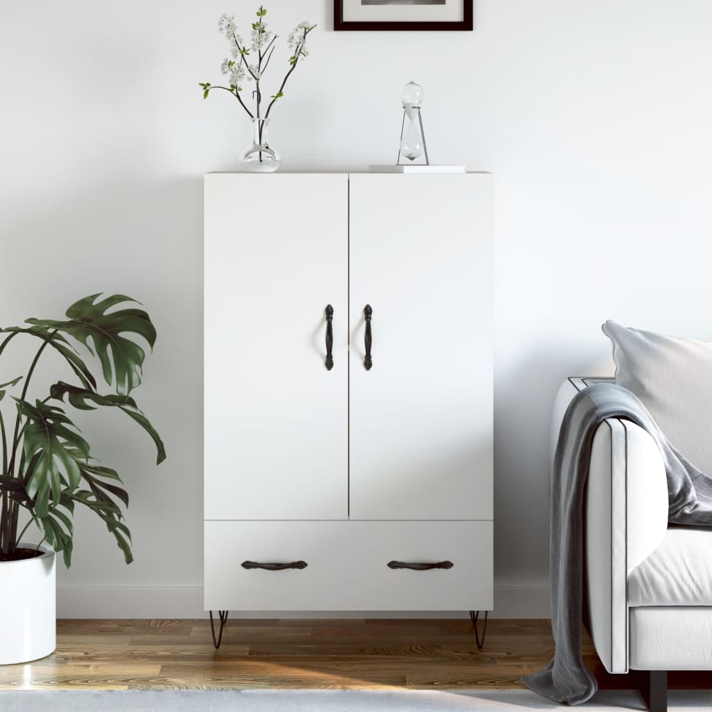 vidaXL Highboard White 69,5x31x115 cm Engineered Wood 1