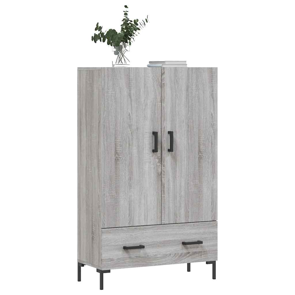 vidaXL Highboard Grey Sonoma 69.5x31x115 cm Engineered Wood 3