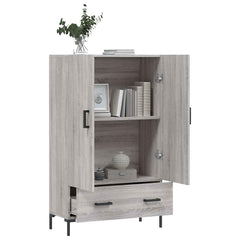 vidaXL Highboard Grey Sonoma 69.5x31x115 cm Engineered Wood 4
