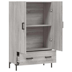 vidaXL Highboard Grey Sonoma 69.5x31x115 cm Engineered Wood 5