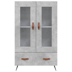 vidaXL Highboard Concrete Grey 69.5x31x115 cm Engineered Wood 6