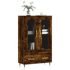 vidaXL Highboard Smoked Oak 69.5x31x115 cm Engineered Wood 3