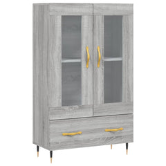 vidaXL Highboard Grey Sonoma 69.5x31x115 cm Engineered Wood 2