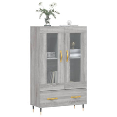 vidaXL Highboard Grey Sonoma 69.5x31x115 cm Engineered Wood 3