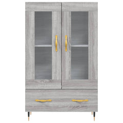 vidaXL Highboard Grey Sonoma 69.5x31x115 cm Engineered Wood 6