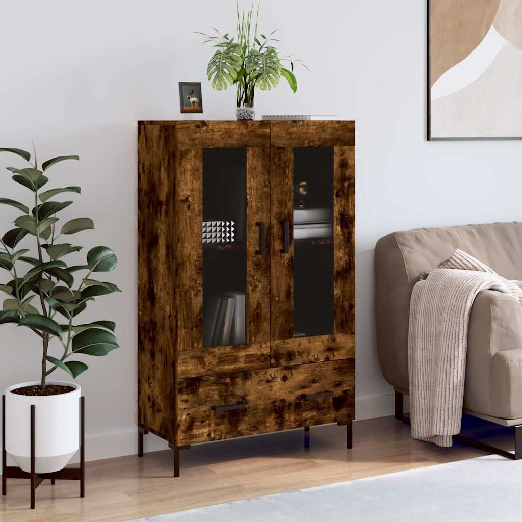 Highboard 69,5x31x115 cm Engineered Wood Smoked oak