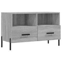 vidaXL TV Cabinet Grey Sonoma 80x36x50 cm Engineered Wood 2