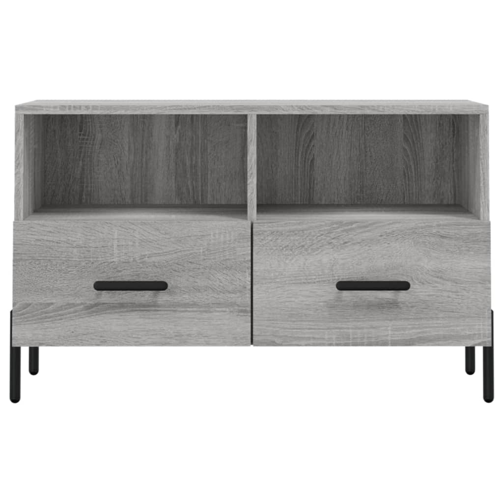 vidaXL TV Cabinet Grey Sonoma 80x36x50 cm Engineered Wood 5