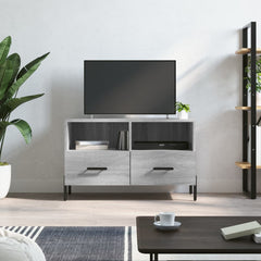 vidaXL TV Cabinet Grey Sonoma 80x36x50 cm Engineered Wood 1