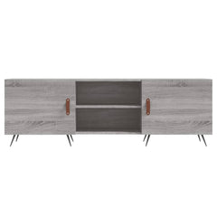 vidaXL TV Cabinet Grey Sonoma 150x30x50 cm Engineered Wood 5