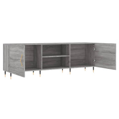 vidaXL TV Cabinet Grey Sonoma 150x30x50 cm Engineered Wood 6