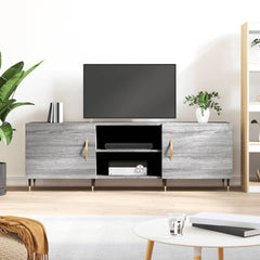 vidaXL TV Cabinet Grey Sonoma 150x30x50 cm Engineered Wood 1