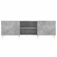 vidaXL TV Cabinet Concrete Grey 150x30x50 cm Engineered Wood 5