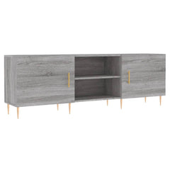 vidaXL TV Cabinet Grey Sonoma 150x30x50 cm Engineered Wood 2