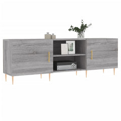 vidaXL TV Cabinet Grey Sonoma 150x30x50 cm Engineered Wood 3