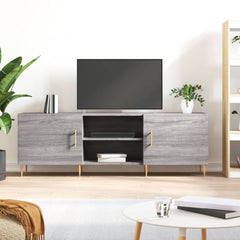 vidaXL TV Cabinet Grey Sonoma 150x30x50 cm Engineered Wood 1