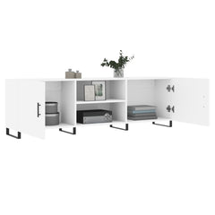 vidaXL TV Cabinet White 150x30x50 cm Engineered Wood 4