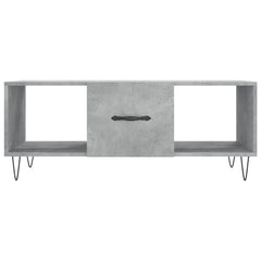 vidaXL Coffee Table Concrete Grey 102x50x40 cm Engineered Wood 5
