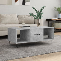 vidaXL Coffee Table Concrete Grey 102x50x40 cm Engineered Wood 1