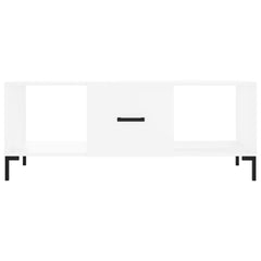 Coffee Table 102x50x40 cm Engineered Wood White