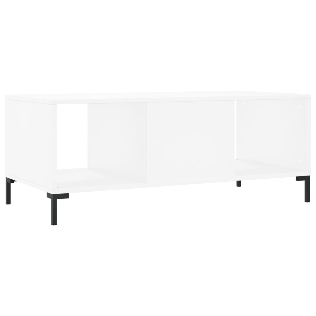 Coffee Table 102x50x40 cm Engineered Wood White