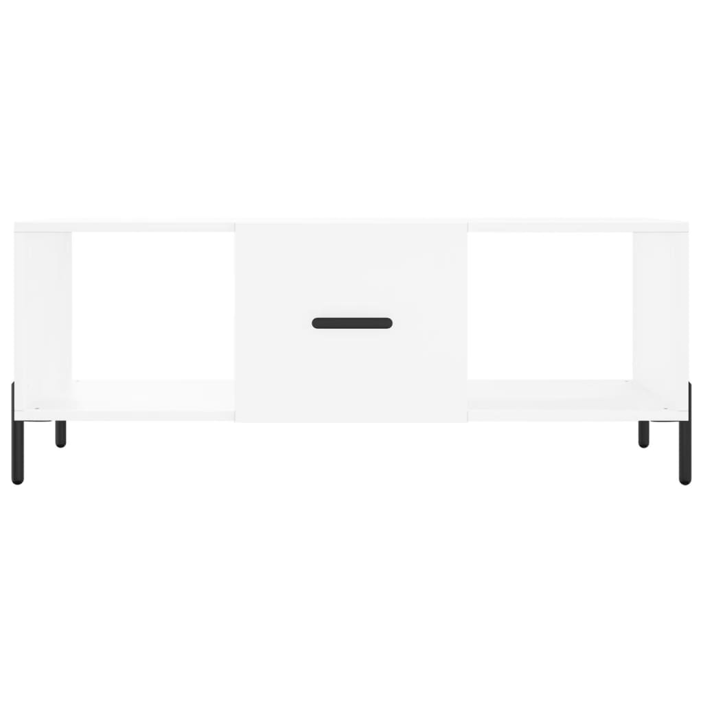 vidaXL Coffee Table White 102x50x40 cm Engineered Wood 5