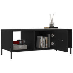 vidaXL Coffee Table Black 102x50x40 cm Engineered Wood 4