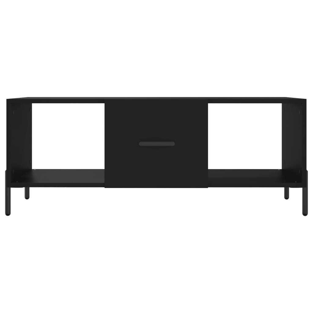 vidaXL Coffee Table Black 102x50x40 cm Engineered Wood 5
