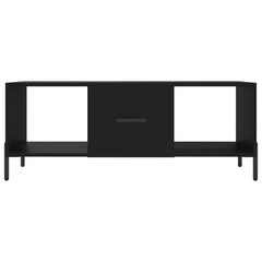 vidaXL Coffee Table Black 102x50x40 cm Engineered Wood 5