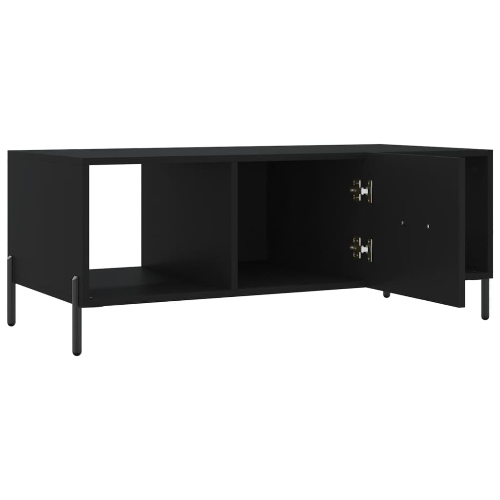 vidaXL Coffee Table Black 102x50x40 cm Engineered Wood 6