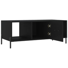 vidaXL Coffee Table Black 102x50x40 cm Engineered Wood 6