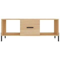 vidaXL Coffee Table Sonoma Oak 102x50x40 cm Engineered Wood 5