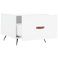 vidaXL Coffee Table White 50x50x40 cm Engineered Wood 6
