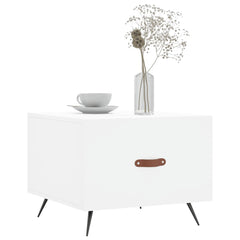 vidaXL Coffee Tables 2 pcs White 50x50x40 cm Engineered Wood 3